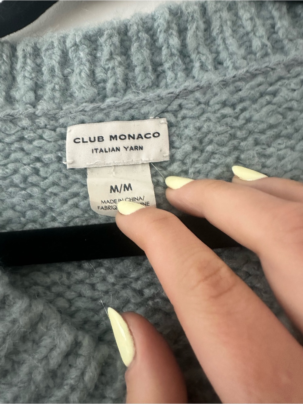 Club Monaco Chunky V-Neck Sweater - Picture 3 of 4